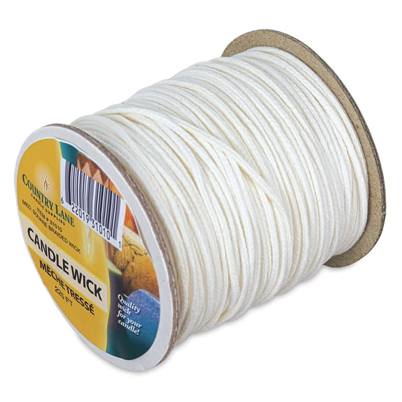 Country Lane Candle Wick Sq Braid Blch Md 225' Spl