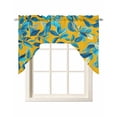 thumbnail image 1 of Country Leaf Swag Valances for Windows, Small Curtains Drapes, Botanical Pastoral Plant Country Kitchen Window Curtains Over Sink Rod Pocket Window Treatment Valance for Bedroom/Bathroom 56"x36", 1 of 5