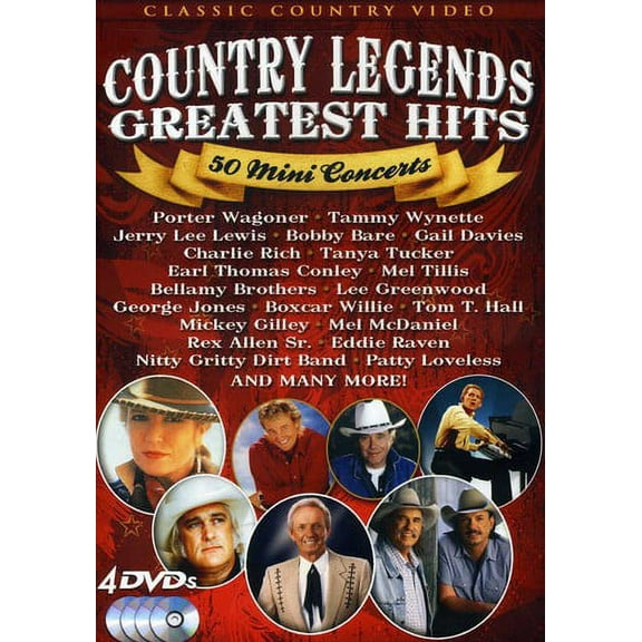 Country Legends Greatest Hits: 50 Mini Concerts (DVD), Shout Factory, Music & Performance