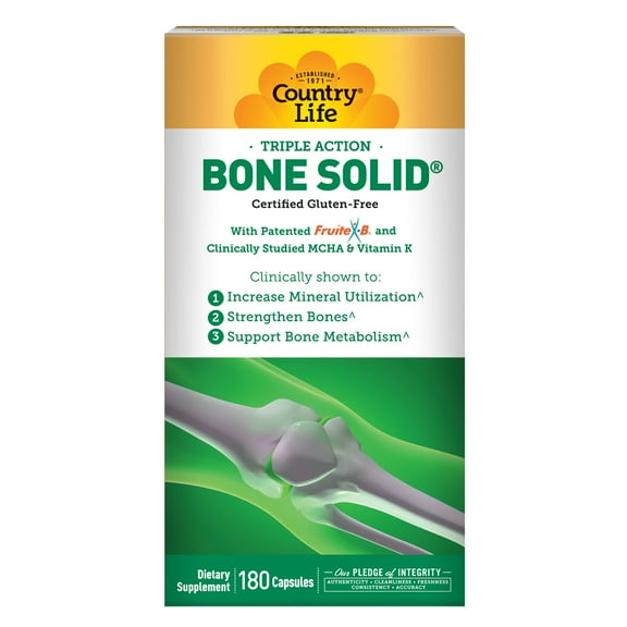 Country Life Triple Action Bone Solid®, 180 Capsules