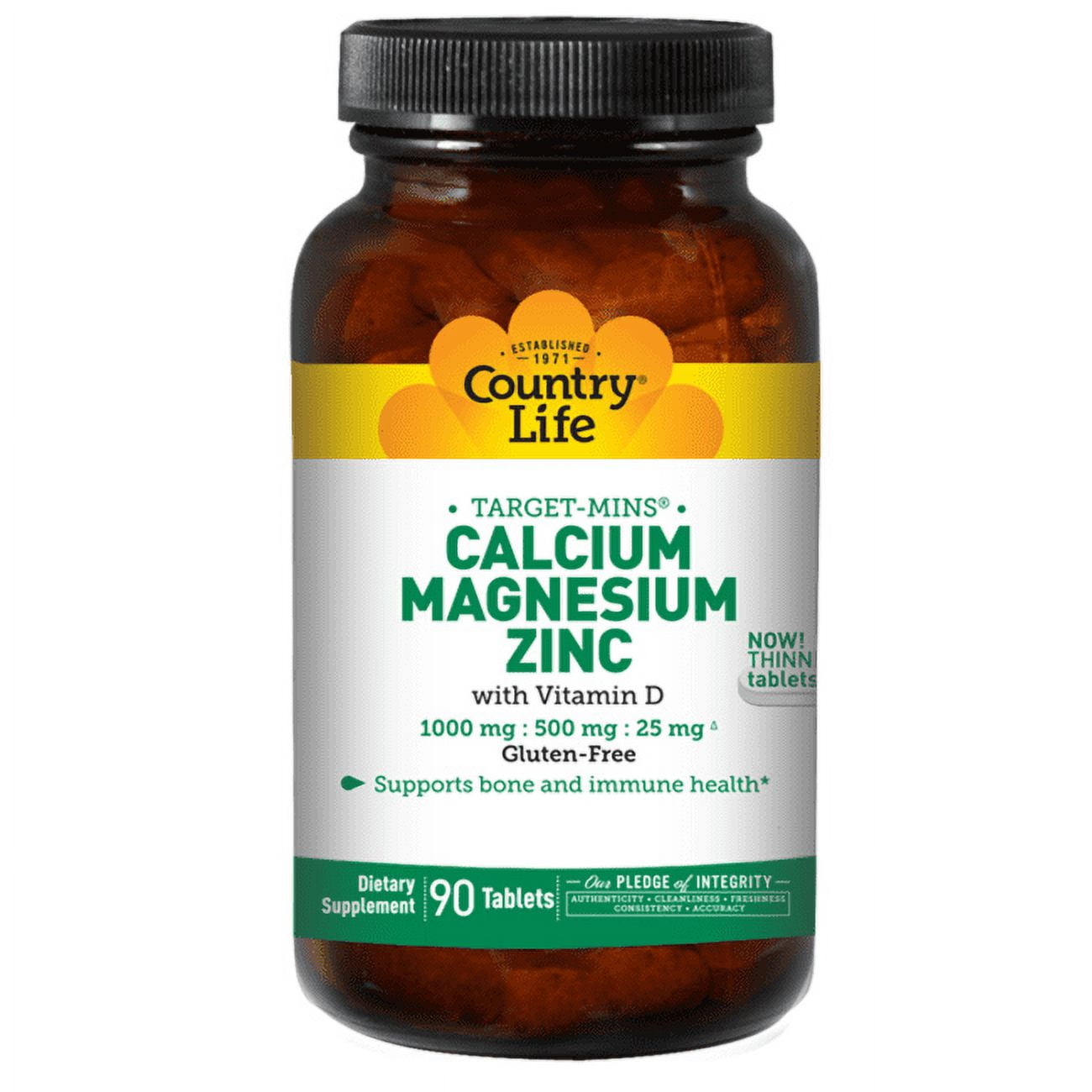 Country Life Calcium Magnesium Zinc 90 Tablets