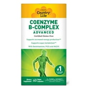 Country Life Coenzyme B-Complex, Advanced, 60 Vegan Capsules
