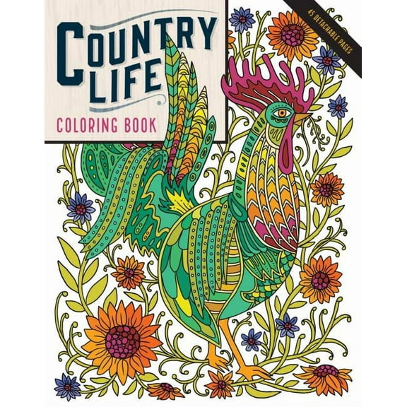 Country Life Coloring Book - Paperback