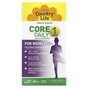 Country Life CORE Daily-1 for Women 50+ Multivitamin - Formulated for Women Over 50, Complete Daily Nutrition with Women's Health Blend, Coenzymated B Vitamins, Probiotics, and Digestive Enzymes