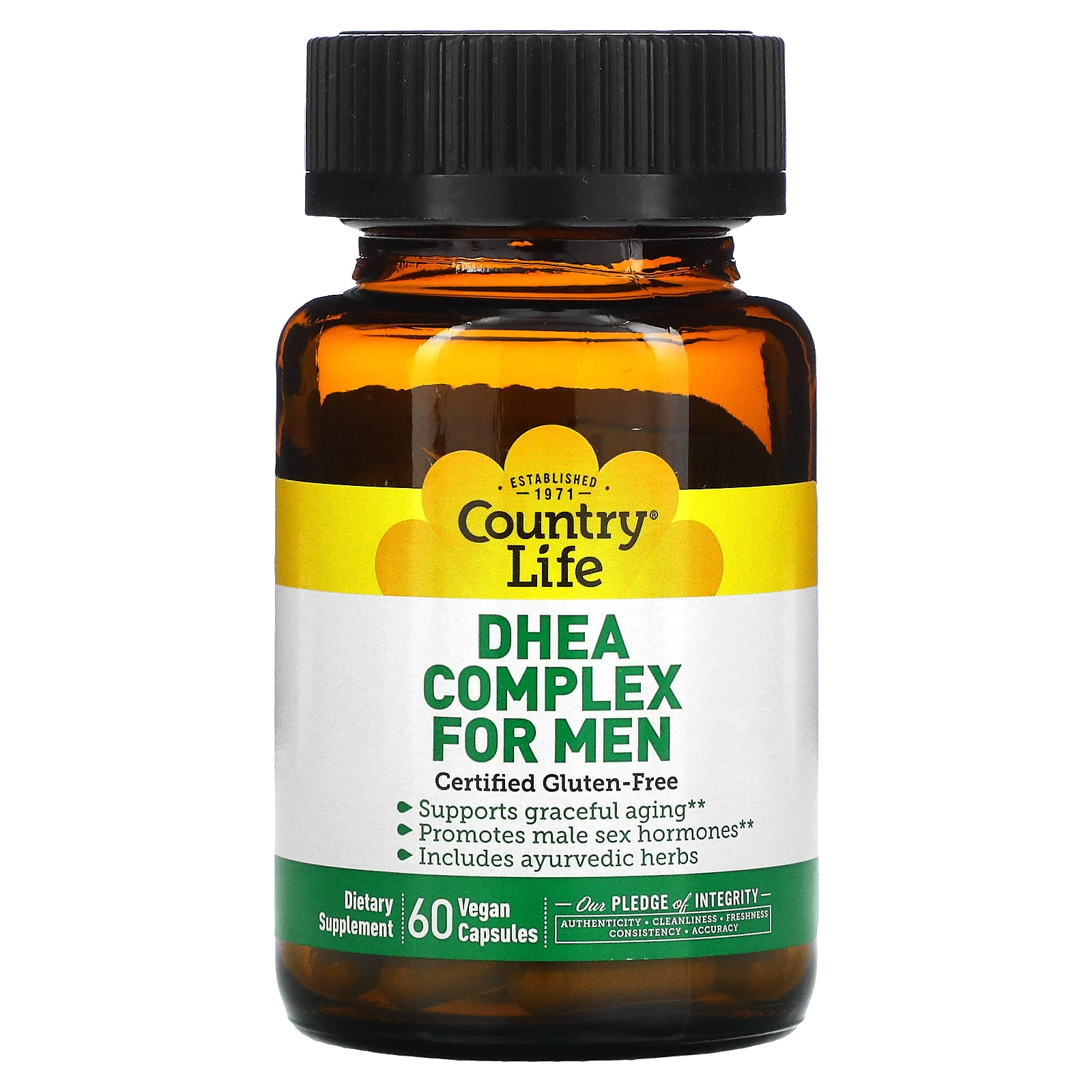 Country Life Dhea Complex for Men 60 Vegan Caps