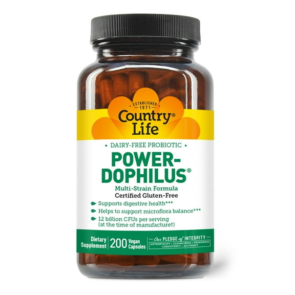 Country Life Power-Dophilus, 200 Vegan Capsules