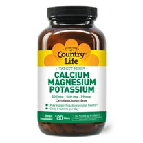 Country Life Target-Mins Calcium Magnesium Potassium 180 Tabs