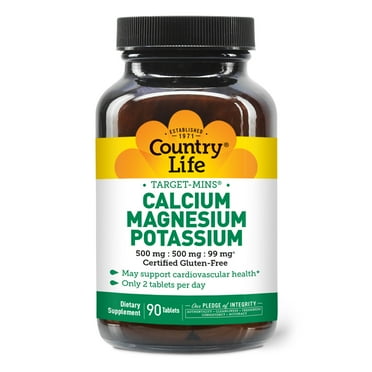 Country Life Target-Mins Calcium Magnesium Potassium 90 Tablets