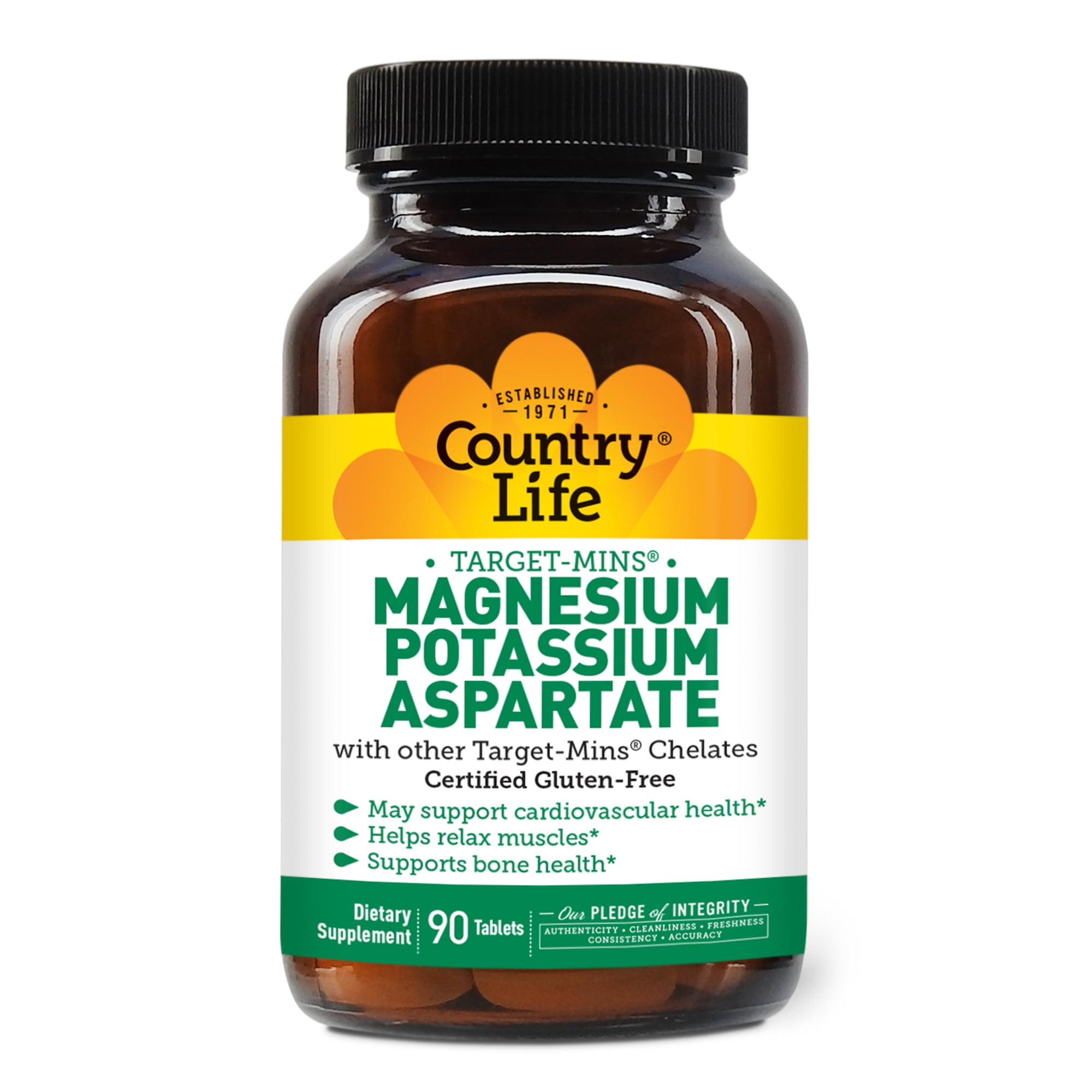 Country Life Target-Mins Relax Supplement, Magnesium, Potassium ...