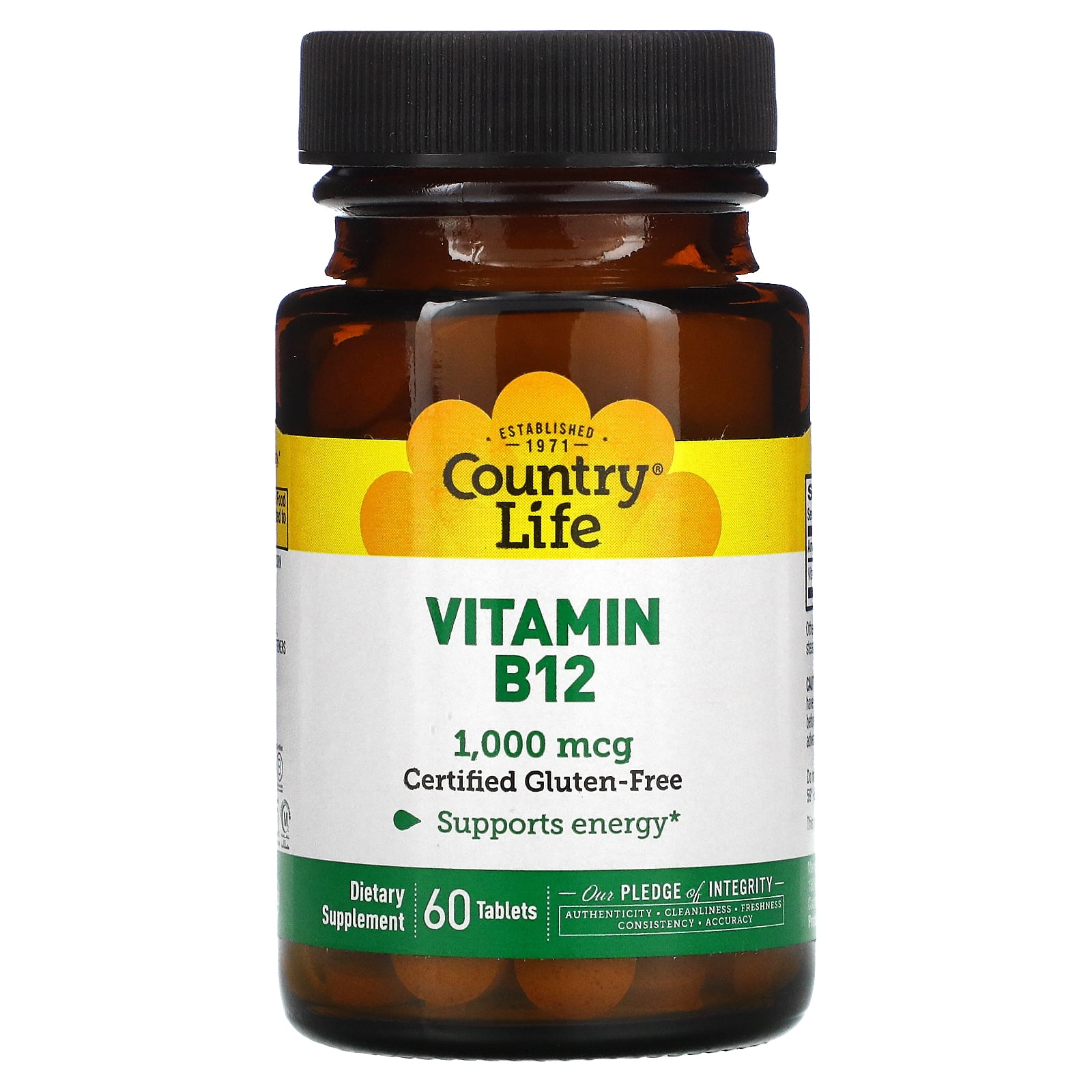 Country Life Vitamin B-12 1000 mcg 60 Tablet