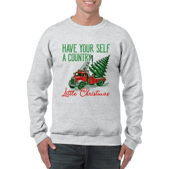 Country Little Christmas Holiday Men's Sweatshirt