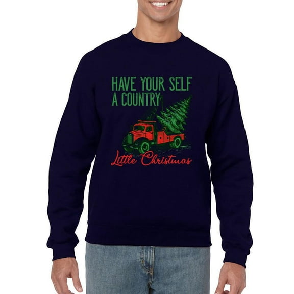 Country Little Christmas Holiday Men's Sweatshirt