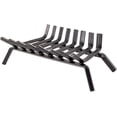 thumbnail image 1 of Country Living 24 in Black Steel Fireplace Log Grate – Heavy-Duty Log Holder, 1 of 3
