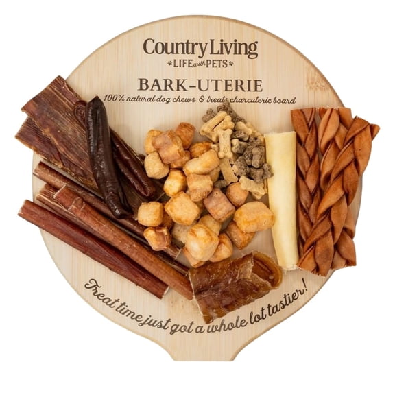 Country Living Bark-Uterie Board Charcuterie-Inspired Natural Dog Treats Variety