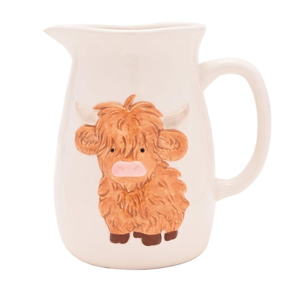 Country Living Highland Cow Pitcher