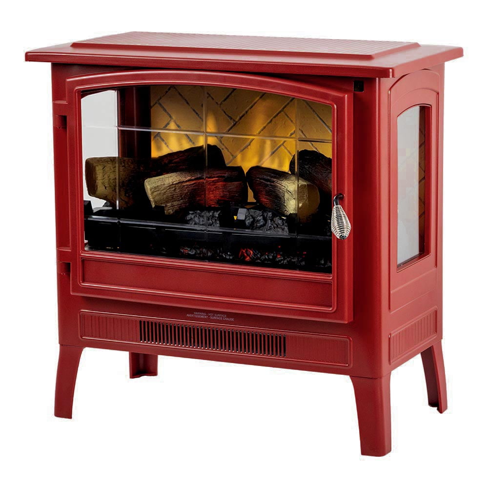 Country Living Infrared Freestanding Electric Fireplace Stove | Electric  Indoor Room Heater with Remote, Multiple Flame Colors in Deep Red -  Walmart.com