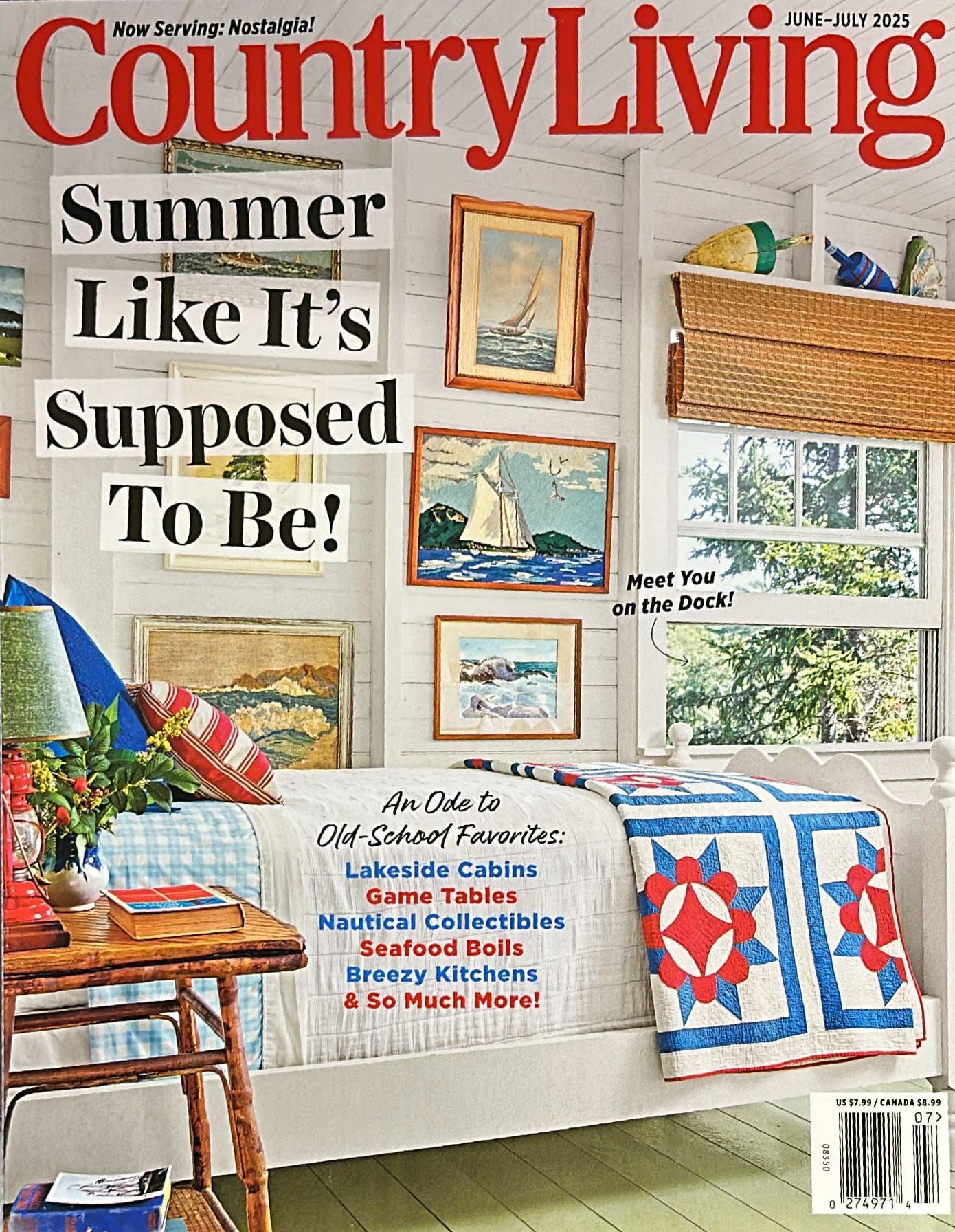Country Living Usa Magazine June-July 2025 - FREE SHIPPING