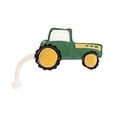 thumbnail image 1 of Country Living Faux Leather Green Tractor Dog Chew Toy, 1 of 6