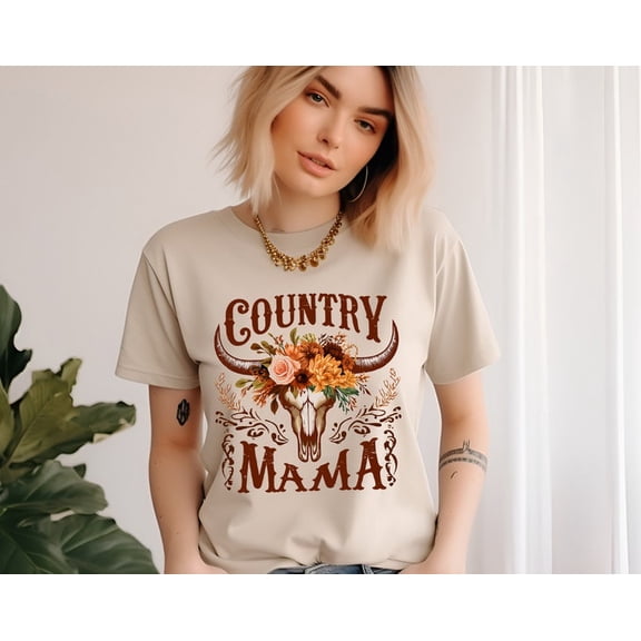Country Mama Shirt, Mother's Day Gift, Western Women Tee, New Mom Tshirt, Mom Life Shirt, Her