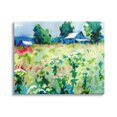 thumbnail image 1 of Country Meadow Cottage Landscape Landscape Painting Gallery Wrapped Canvas Print Wall Art, 1 of 7