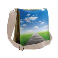 thumbnail image 1 of Country Messenger Bag, Meadow Countryside Path, Unisex Cross-body, by Ambesonne, 1 of 2