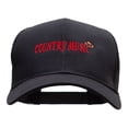 thumbnail image 1 of Country Music Embroidered Solid Cotton Twill Mesh Prostyle Cap - Black OSFM, 1 of 5