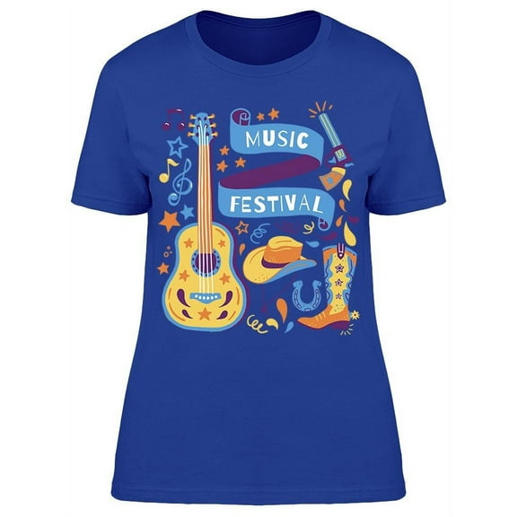 Country Music Festival Boots T-Shirt Women -Image by Shutterstock, Female x-Large