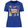 thumbnail image 1 of Country Music Guitar Banjo T-Shirt Women -Image by Shutterstock, Female x-Large, 1 of 2