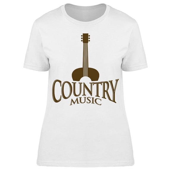 Country Music Guitar Design T-Shirt Women -Image by Shutterstock, Female 3X-Large