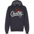 thumbnail image 1 of Country Music Hand Lettering  Hoodie Men -Image by Shutterstock, Male Large, 1 of 2