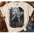 thumbnail image 1 of Country Music Legend Graphic Tee Dolly Inspired Country Music Graphic Cream Western Style Top Rhinestone Cowgirl Fashion, 1 of 5