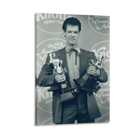 Country Music Legend Randy Travis Poster Famous Artist Vintage Poster Canvas Wall Art Poster For Room Aesthetic And Decor Pictures For Living Room Bedroom Decor
