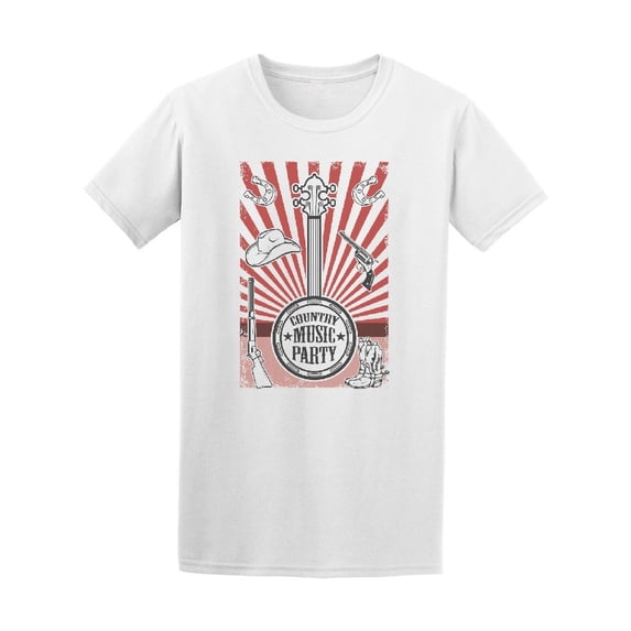 Country Music Party Cowboy Hat Tee Men's -Image by Shutterstock