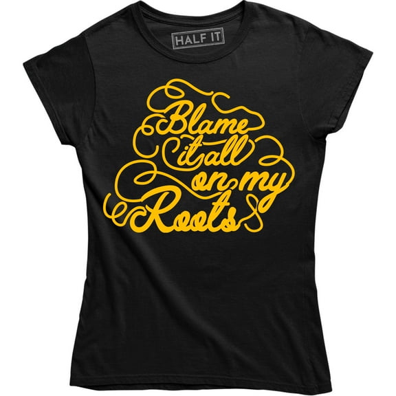 Country Pop Blame It All On My Roots Black Men's Music Quote T-Shirt