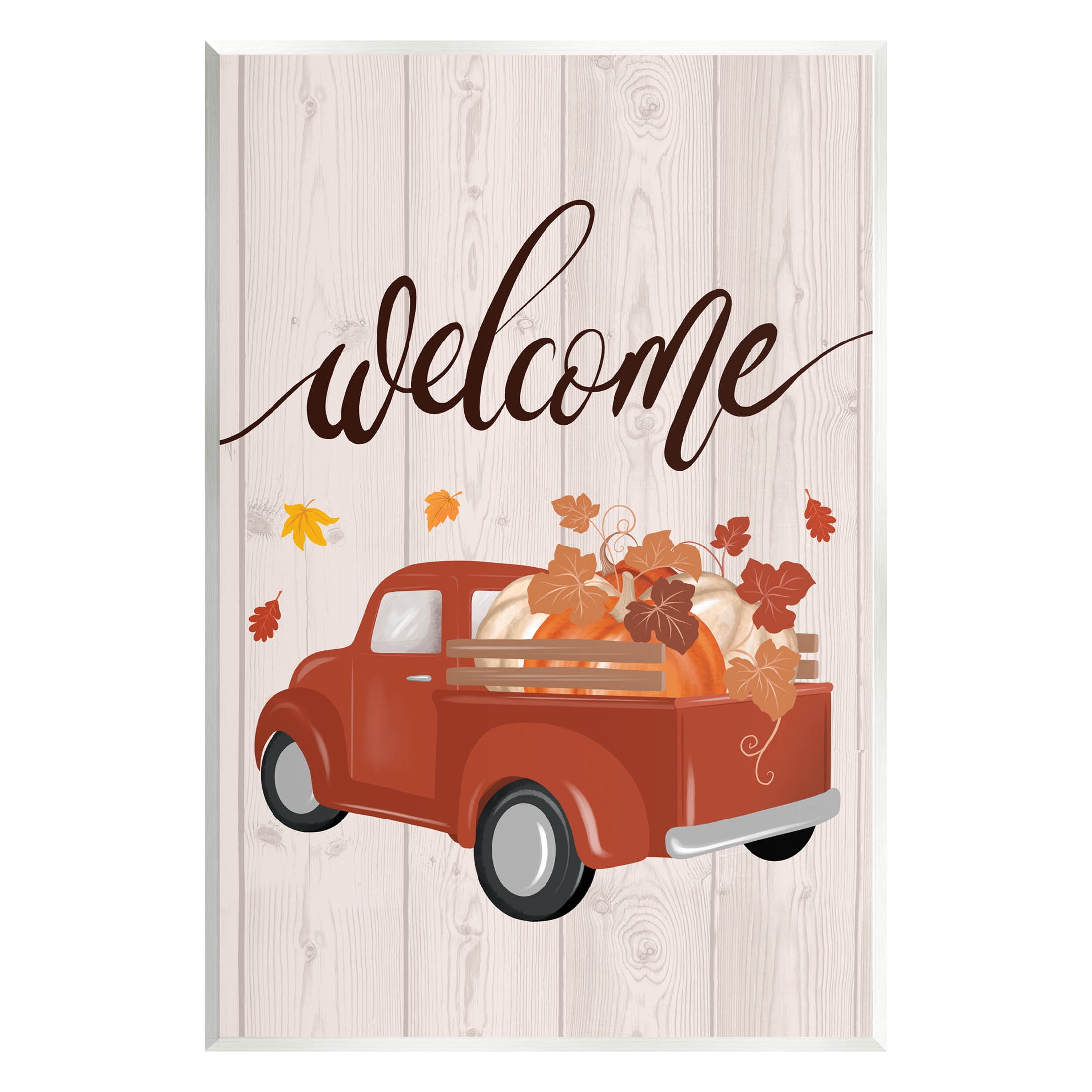 Country Pumpkin Harvest Welcome Holiday Graphic Art Unframed Art Print Wall Art