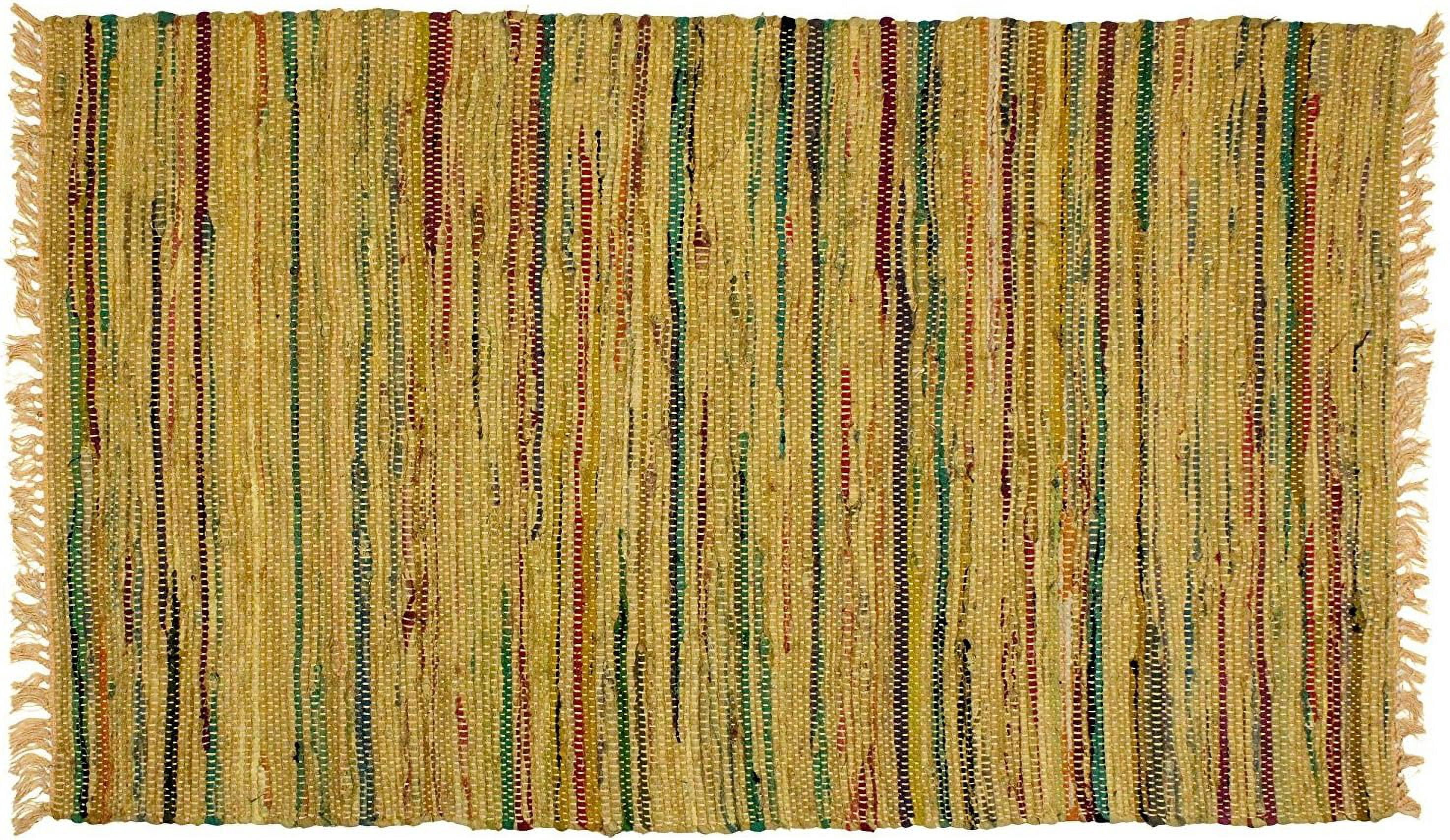 Country Rag Rug in Mustard 30