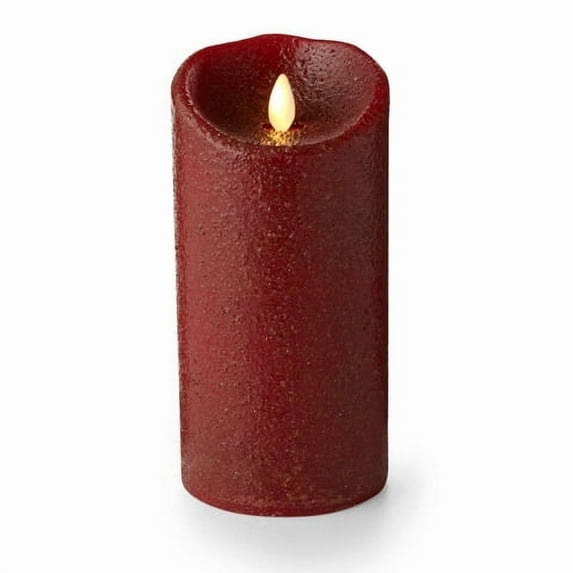 CWI Gifts Country Red Luminara Flameless Candle, 7 in