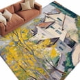thumbnail image 1 of Country Road Area Rug 5x7 Washable Rug Non Slip Abstract Art Oil Painting Pastoral Villas Large Area Rug Soft Stainresistant Indoor Floor Carpet for Living Room Bedroom Office Dining Room Nursery, 1 of 9