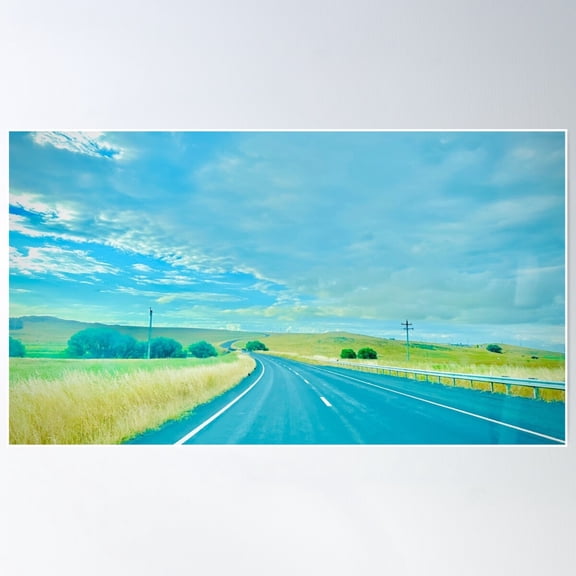Country Road Poster Wall Art, Modern Wall Decor For Living Room Bedroom, 24x36 UNFRAMED