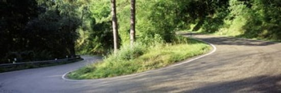 Country Road Southern Germany Canvas Art - Panoramic Images (36 x 12)