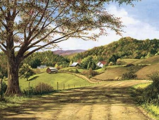 Country Roads Canvas Art - Lene Alston Casey (18 x 24)