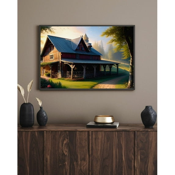 Country Roads - Farm House Canvas Art