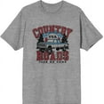 thumbnail image 1 of Country Roads Take Me Home Heather Gray Men's Crew Neck Short Sleeve Tee-XL, 1 of 2