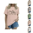 thumbnail image 1 of Country Roads Take Me Home T Shirts for Women 2025 Country Music Tshirt Short Sleeve Crewneck Womens T Shirts, 1 of 5