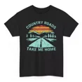 thumbnail image 1 of Country Roads Take Me Home Vintage T-Shirt - Retro Graphic Tee Unisex S-5XL Hot Trending Shirt, Vintage Birthday Gift, 1 of 2
