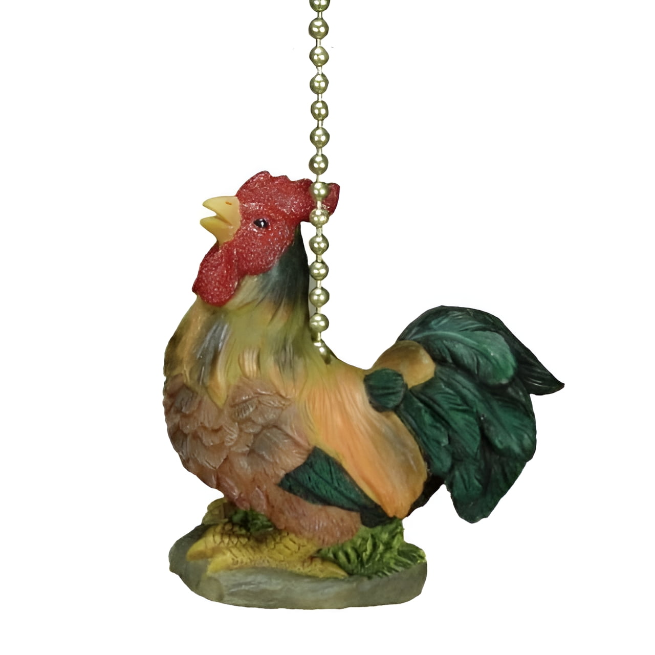 Rustic Farmhouse Rooster Resin Ceiling Fan Light Pull