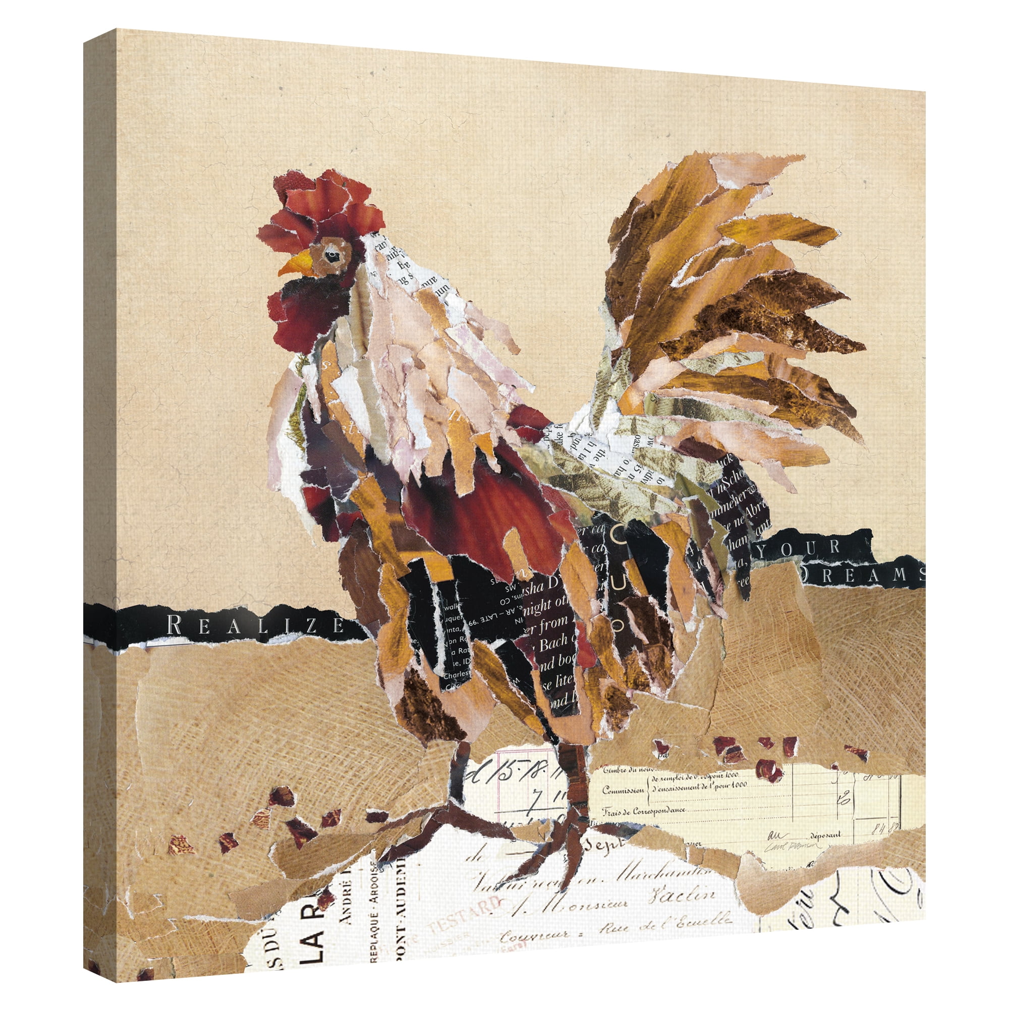 Country Rooster II by Carol Robinson Canvas Art Print