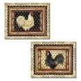 thumbnail image 1 of Country Rustic Beige and Black Rooster Adult Kitchen Decor; 2- 10" x 8" Unframed Prints, 1 of 3
