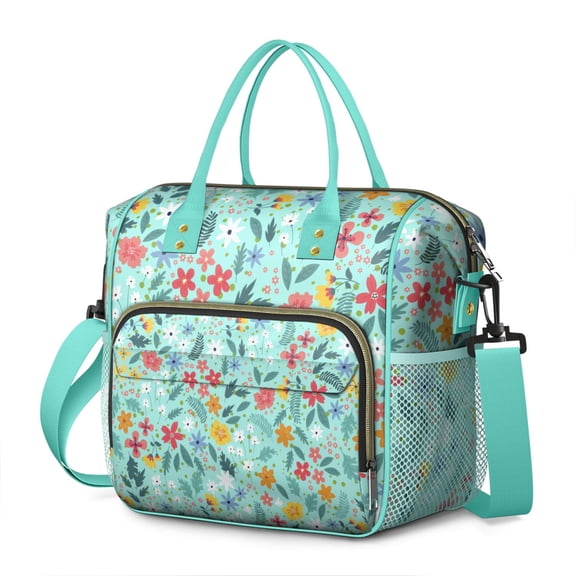 Country Rustic Floral Cooler Bag - Large Insulated & Waterproof, Durable Design