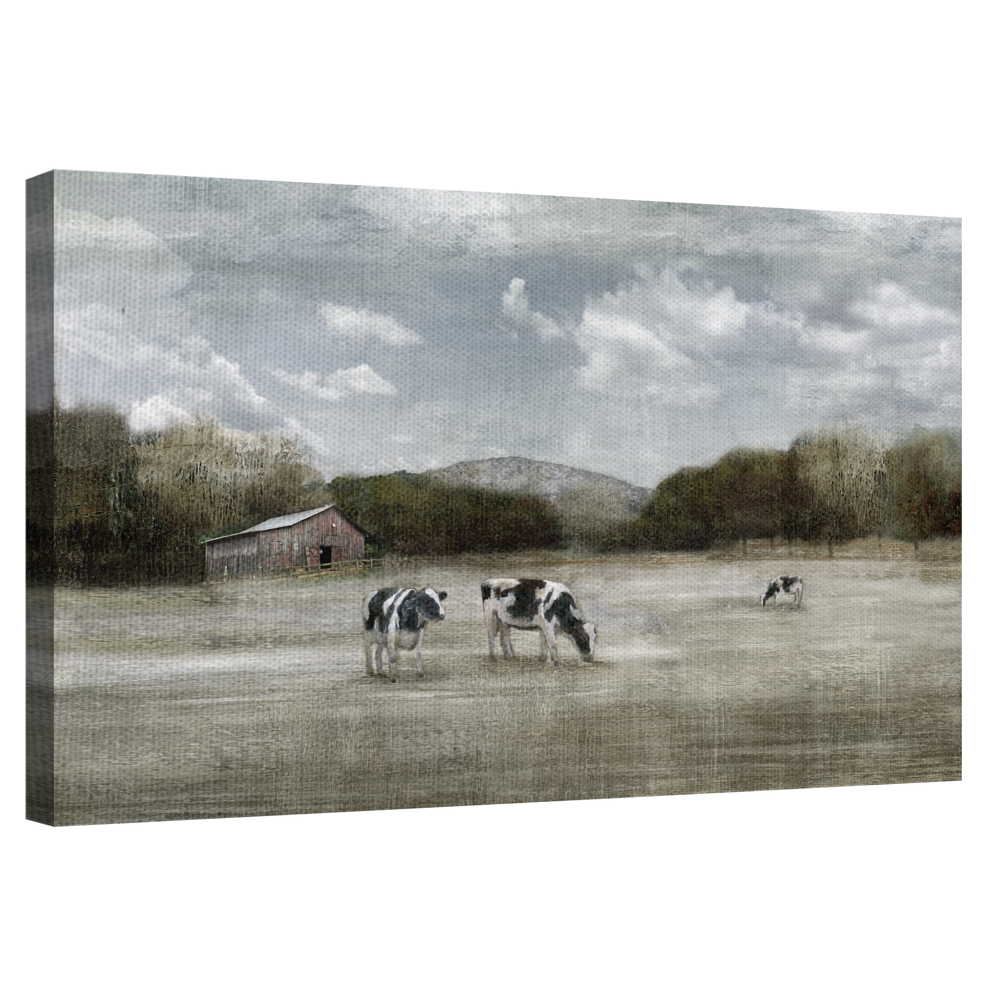 Country Satisfaction by Nan Wrapped Canvas Painting Art Print